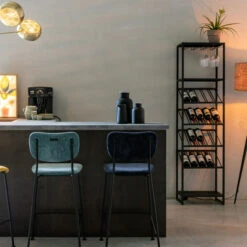 Zuiver Zwart Metalen Wijnrek -Zuiver Verkoop zuiver cantor s zwart metalen wijnrek 05