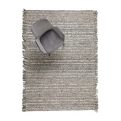 Zuiver Handgeweven Tapijt Wol -Zuiver Verkoop zuiver frills handgeweven tapijt wol grijsblauw 10 1