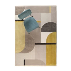 Zuiver Kleurrijk Vloerkleed Met Vormen -Zuiver Verkoop zuiver hilton kleurrijk vloerkleed met vormen geel 08 3