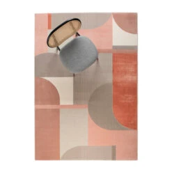 Zuiver Kleurrijk Vloerkleed Met Vormen -Zuiver Verkoop zuiver hilton kleurrijk vloerkleed met vormen roze 9 3