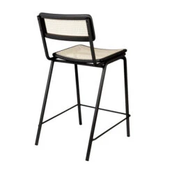 Zuiver Lage Retro Barkruk Met Rotan -Zuiver Verkoop zuiver jort lage retro barkruk met rotan 04