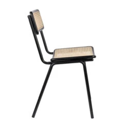 Zuiver Retro Eetkamerstoel Rotan Webbing -Zuiver Verkoop zuiver jort retro stoel met rotan 03