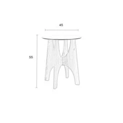 Zuiver Design Bijzettafel Hout -Zuiver Verkoop zuiver kobe design bijzettafel hout 08 1