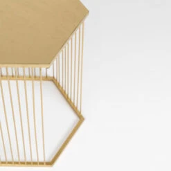 Zuiver Zeshoekige Metalen Bijzettafel -Zuiver Verkoop zuiver queenbee zeshoekige metalen bijzettafel 07