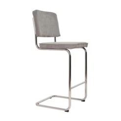 Zuiver Barstoel Ribstof Buisframe -Zuiver Verkoop zuiver ridge rib barstoel ribstof lichtgrijs 01 1