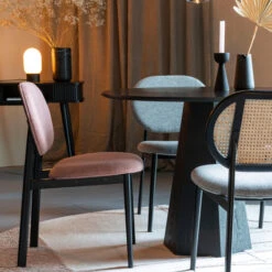 Zuiver Retro Design Eetkamerstoel -Zuiver Verkoop zuiver spike retro design eetkamerstoel roze 2 1