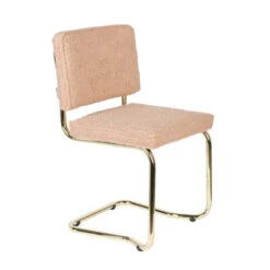 Zuiver Retro Design Stoel Messing -Zuiver Verkoop zuiver teddy kink retro design stoel messing 2