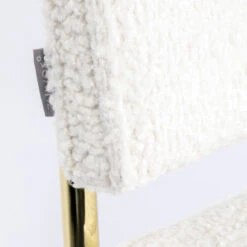 Zuiver Retro Design Stoel Messing -Zuiver Verkoop zuiver teddy kink retro design stoel messing wit 9 1