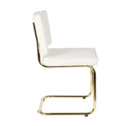 Zuiver Sledestoel Messing Teddy Stof 17 Zuiver Sledestoel Messing Teddy Stof -Zuiver Verkoop zuiver teddy retro design stoel messing wit 5 1