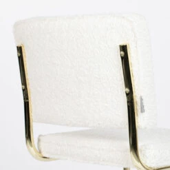 Zuiver Sledestoel Messing Teddy Stof 19 Zuiver Sledestoel Messing Teddy Stof -Zuiver Verkoop zuiver teddy retro design stoel messing wit 8 1