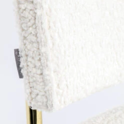 Zuiver Sledestoel Messing Teddy Stof 20 Zuiver Sledestoel Messing Teddy Stof -Zuiver Verkoop zuiver teddy retro design stoel messing wit 9 1