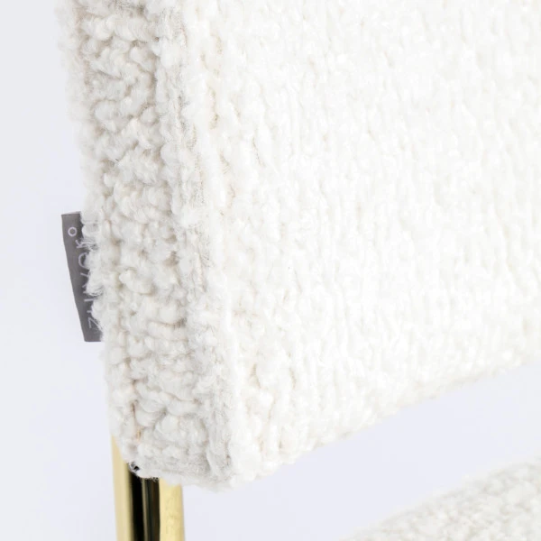 Zuiver Sledestoel Messing Teddy Stof 11 Zuiver Sledestoel Messing Teddy Stof - Afbeelding 9