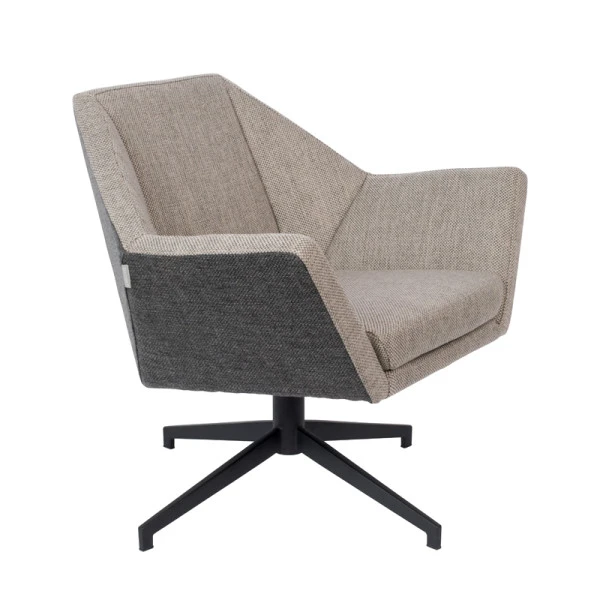 Zuiver Retro Draaifauteuil Grijs 4 Zuiver Retro Draaifauteuil Grijs - Afbeelding 2