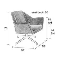 Zuiver Retro Draaifauteuil Grijs 18 Zuiver Retro Draaifauteuil Grijs -Zuiver Verkoop zuiver uncle jesse retro draaifauteuil 14