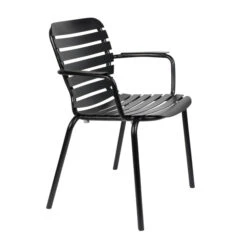 Zuiver Tuinset Met Bankje 4 Persoons -Zuiver Verkoop zuiver vondel aluminium armstoel outdoor zwart 01 1