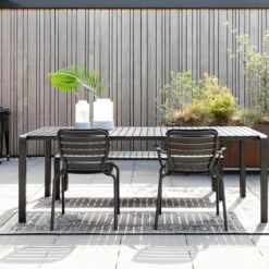 Zuiver Aluminium Design Tuintafel -Zuiver Verkoop zuiver vondel aluminium design tuintafel 214 cm zwart 09 1