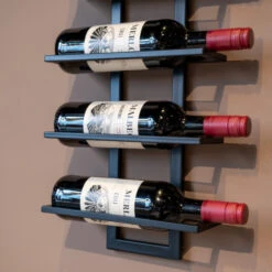 Zwart Wijnrek Muur -Zuiver Verkoop zwart wijnrek muur bodio reserva 8 08
