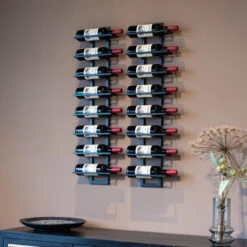 Zwart Wijnrek Muur -Zuiver Verkoop zwart wijnrek muur bodio reserva 8 10