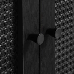 Zwarte Dressoir Met Rotan -Zuiver Verkoop zwarte dressoir met rotan bodio pose 0