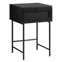 Zwarte Rotan Nachtkastje 10 Zwarte Rotan Nachtkastje -Zuiver Verkoop zwarte rotan bijzettafel bodio pose 02
