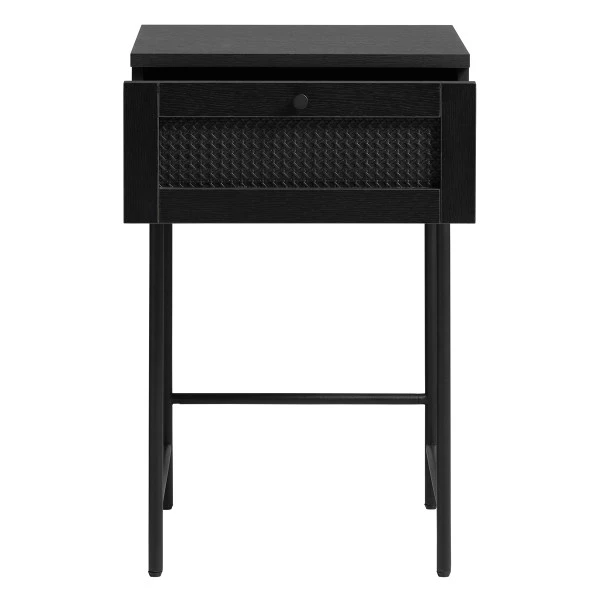 Zwarte Rotan Nachtkastje 6 Zwarte Rotan Nachtkastje - Afbeelding 4