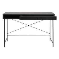 Zwarte Rotan Bureau -Zuiver Verkoop zwarte rotan bureau bodio pose 03