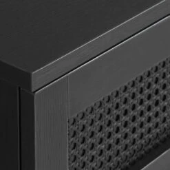 Zwarte Rotan Salontafel -Zuiver Verkoop zwarte rotan salontafel bodio pose 04