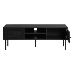 Zwarte Rotan Tv-meubel -Zuiver Verkoop zwarte rotan tv meubel bodio pose 04