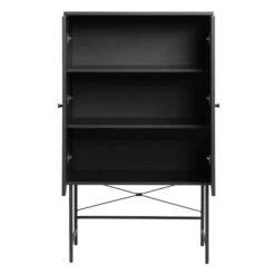 Zwarte Wandkast Met Rotan -Zuiver Verkoop zwarte wandkast met rotan bodio pose 04