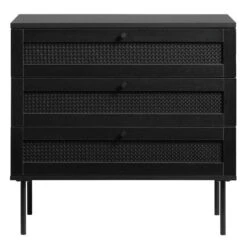 Zwarte Wandkastje Met Rotan -Zuiver Verkoop zwarte wandkastje met rotan bodio pose 01