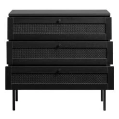 Zwarte Wandkastje Met Rotan -Zuiver Verkoop zwarte wandkastje met rotan bodio pose 03