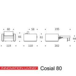 Luxe Slaapfauteuil -Zuiver Verkoop zz cosial 80 icon