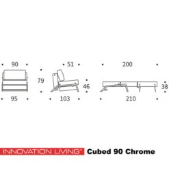 1-persoons Slaapbank 90 -Zuiver Verkoop zz cubed chrome chair icon 1